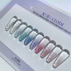 【CLODI】(Delayed delivery) XOXO Reflective Glitter Gel 10-piece set