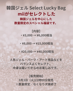 韓国ジェル Select Lucky Bag (福袋 15,000円相当)