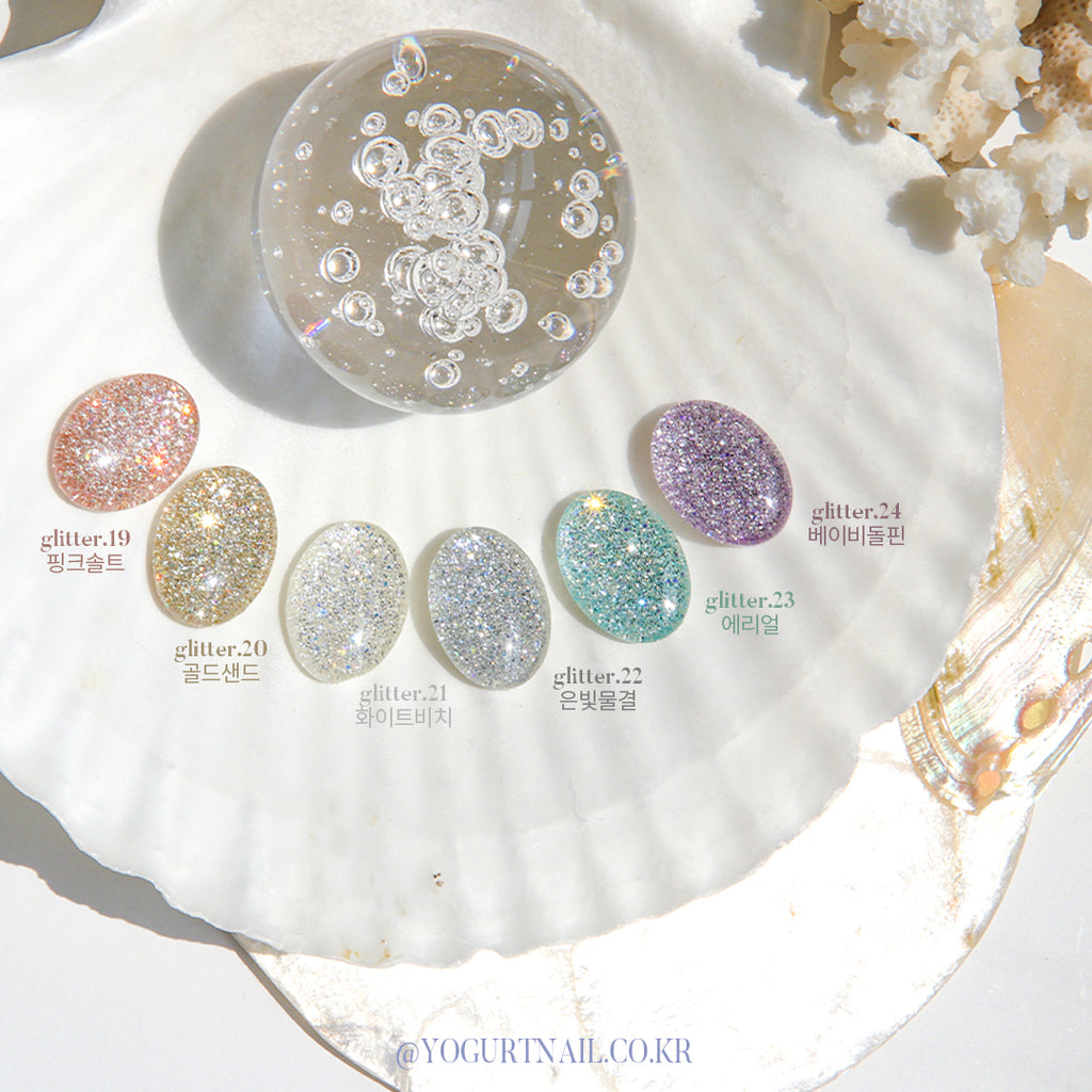 【YOGURT】'Newthings' Glitter Gel 6-piece Set