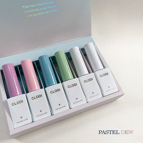 【CLODI】Pastel Dew Magnetic Gel + Glitter Gel 6 Colors