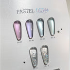 【CLODI】Pastel Dew Magnetic Gel + Glitter Gel 6 Colors