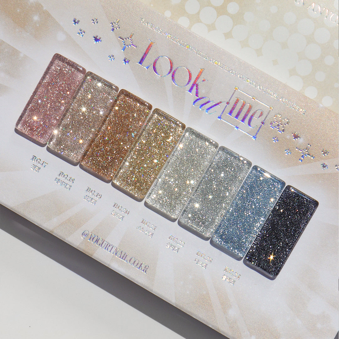【YOGURT】 'Look at Me' Reflective Glitter Gel 8-Piece Collection