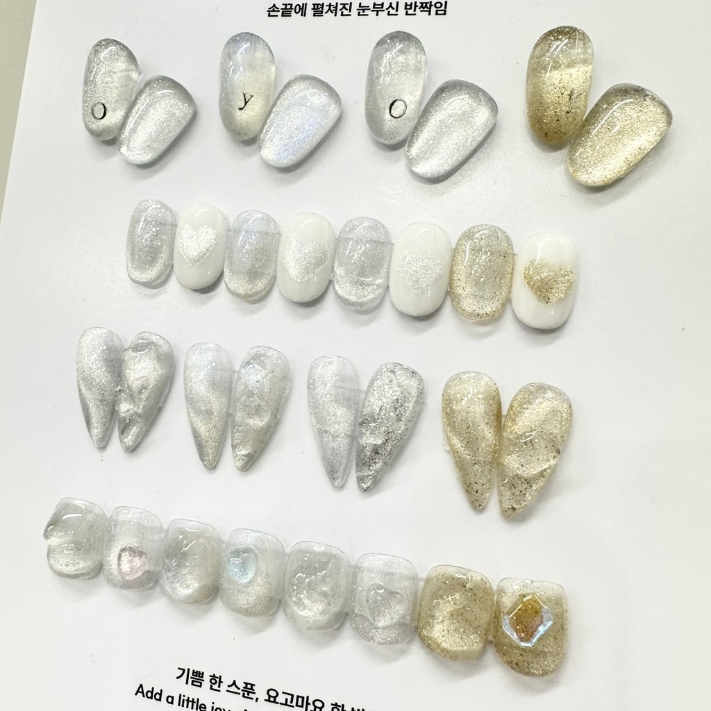 【YOGOMAYO】Holly Moly Series Magnet Glitter Single Item Holly Pink