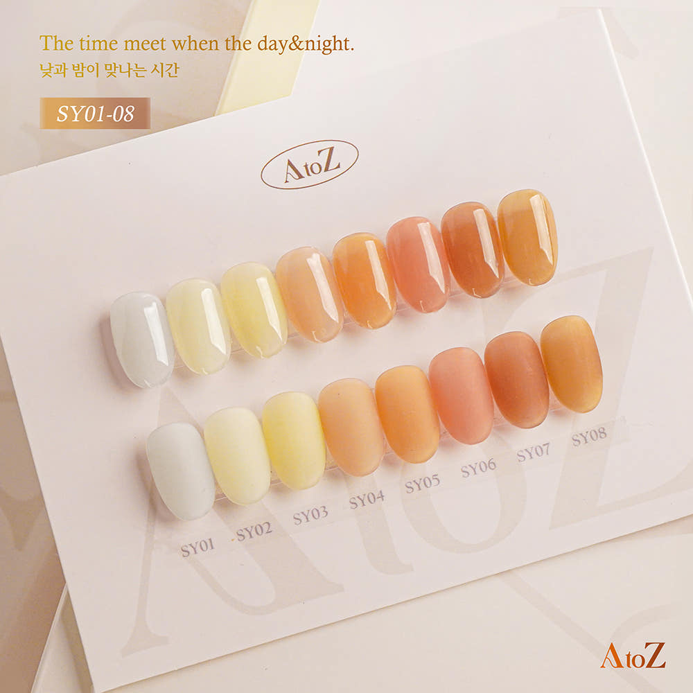 【AtoZ】Syrup Gel 40 Types Open Set Display Rack + Chart Board Included This Month's Art Gel Nail