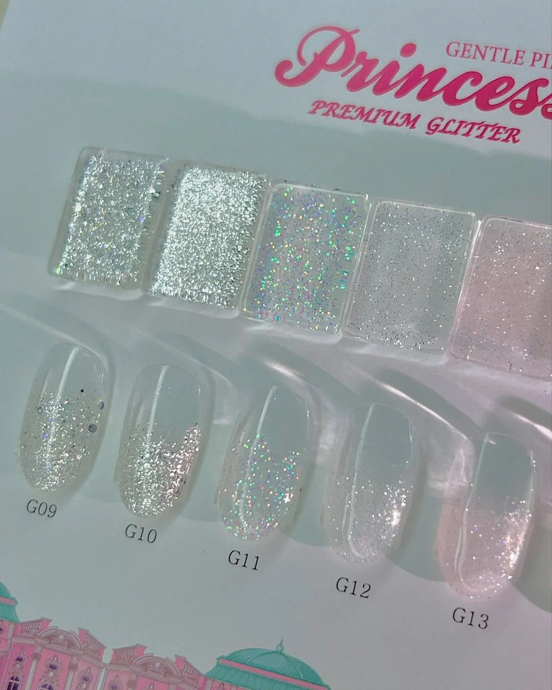 【GENTLE PINK】Princess - Premium glitter 6pc collection