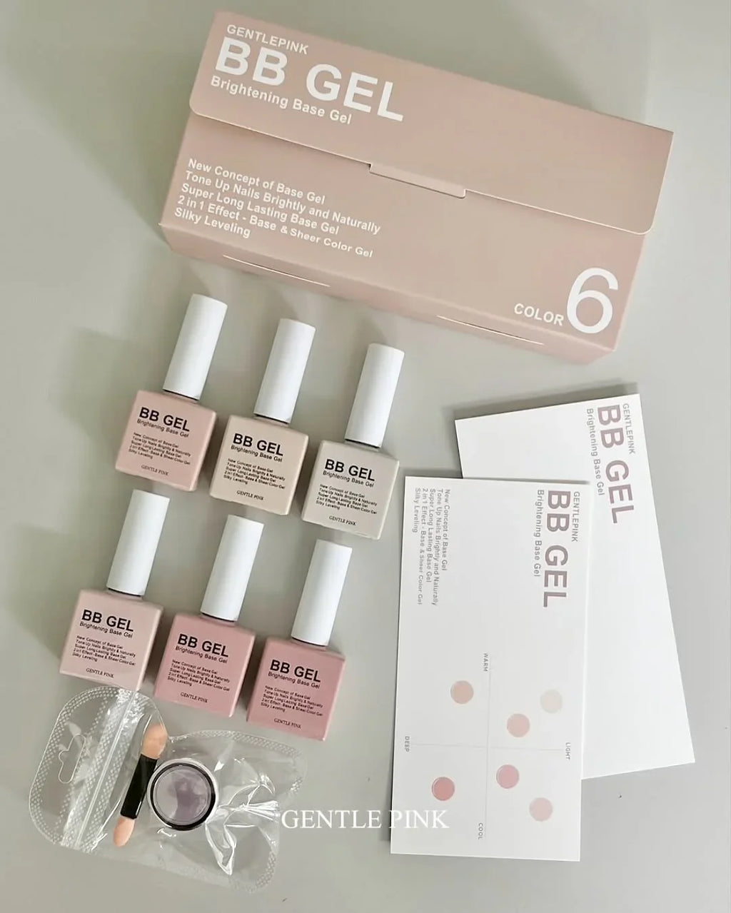 【GENTLE PINK】BB gel - colour & base gel in 1