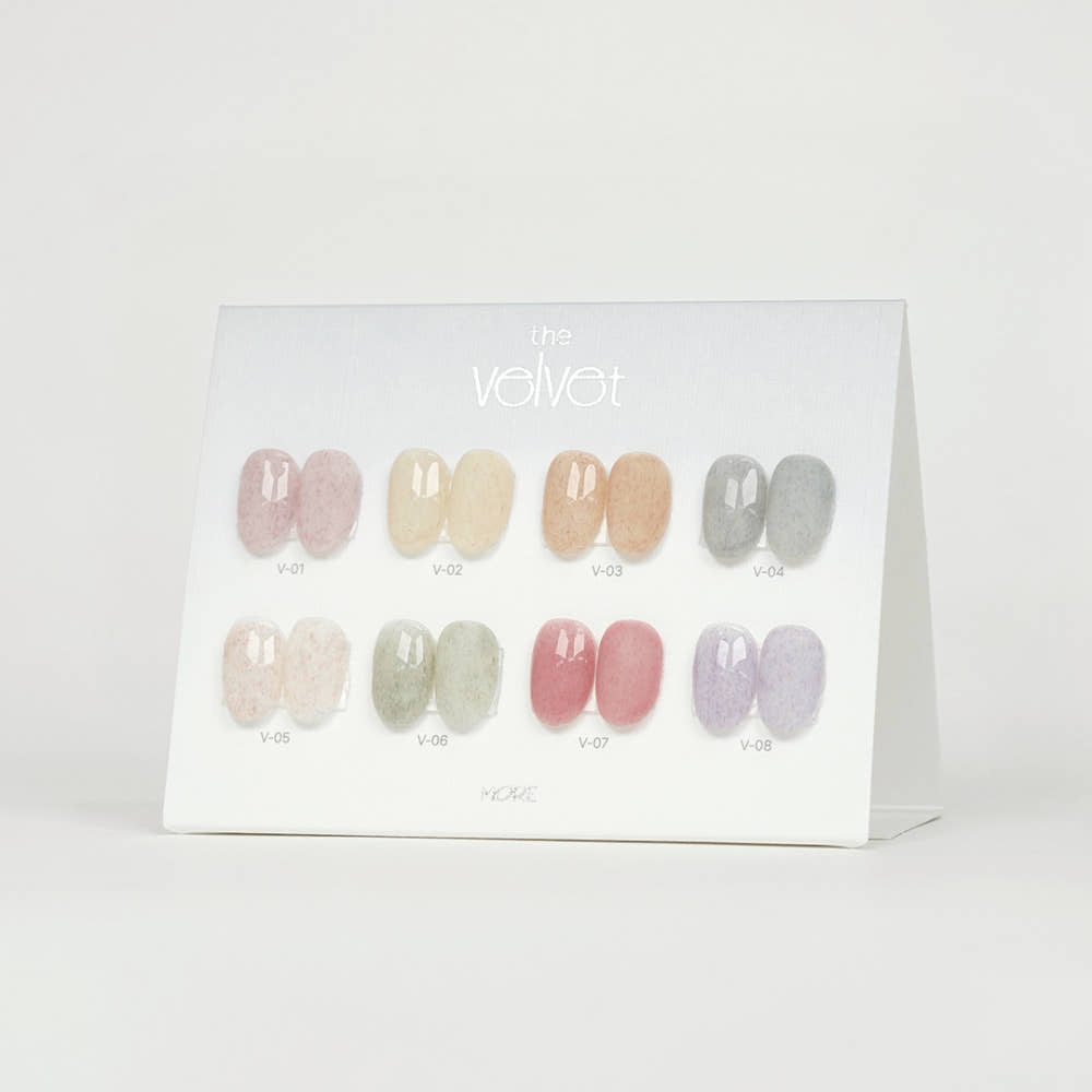 【MOREGEL】The Velvet Set (8 pieces) / Velvet Gel, Knit Gel