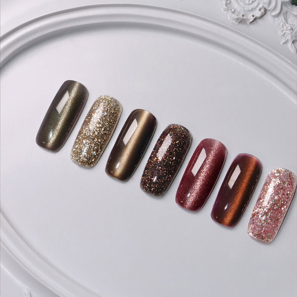 【mayour】Baroque Glitter Gel Magnetic Gel 7-piece Collection