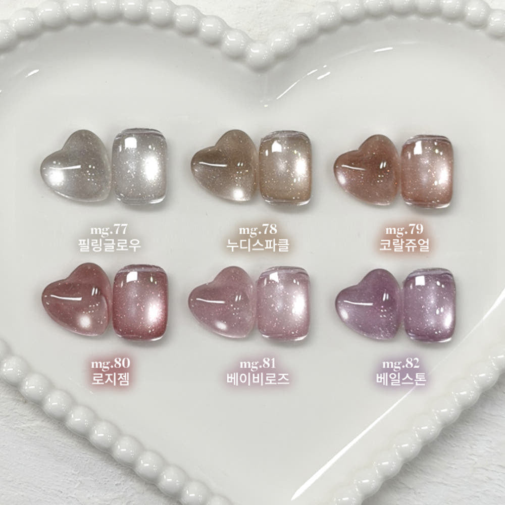【YOGURT】Yogurt Gel Nail Jeweling Magnet Gel 6-piece Collection