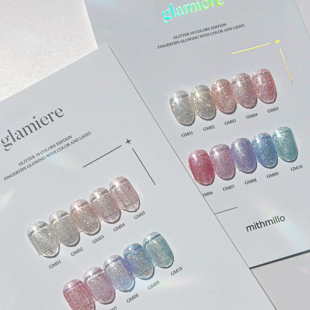 【mithmillo】Glitter Gel Glitter Gel Nail Glamier 10 types Collection