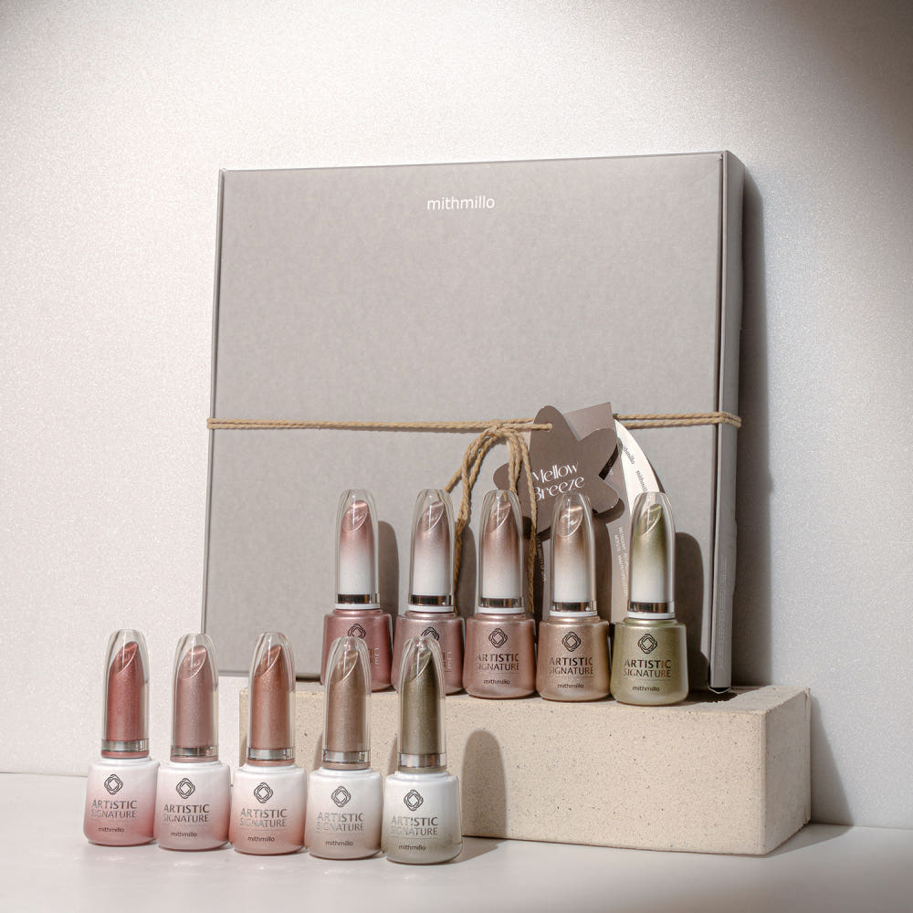 【mithmillo】Artistic Signature Polish Gel Mellow Breeze (Magnetic & Reflective Glitter) 10 types Collection