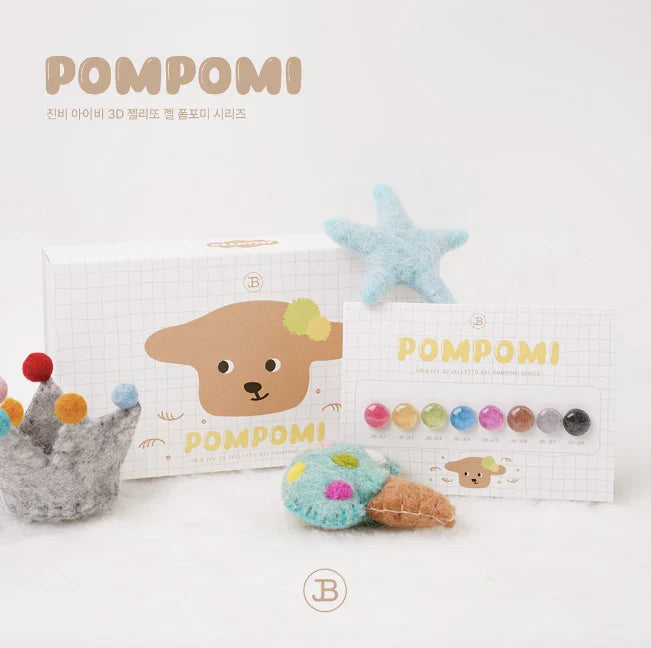 【JIN.B】Jellytto Pompomi 8pc collection - Velvet 3D embo gel