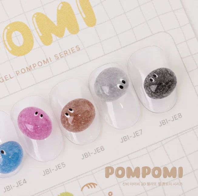 【JIN.B】Jellytto Pompomi 8pc collection - Velvet 3D embo gel