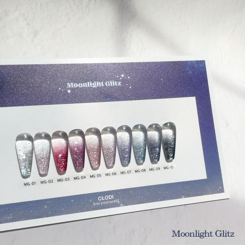【CLODI】Moonlight Glitz Reflective Glitter Gel 10 Colors Collection