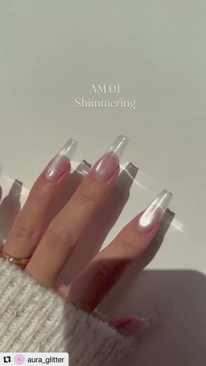 【AURA GLITTER】Veil Magnetic Magnet Gel 3-piece Collection