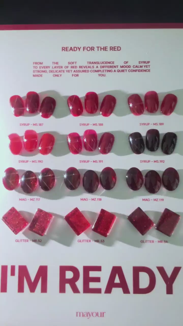 【mayour】I'm Ready Syrup & Magnet & Glitter 12-piece set